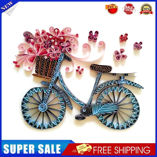 Quilted Paper Stripes Tool Set Bike Flower DIY Quilling Paper Painting Kit