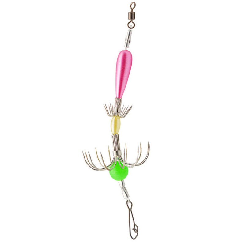 Luminous Fishing Octopus Hook Carbon Steel Squid Umbrella Hook Fishing Equipment