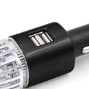 JO-6291 Car Air Purifier Ionizer USB Charger Deodorizer Oxygen Bar (Black)