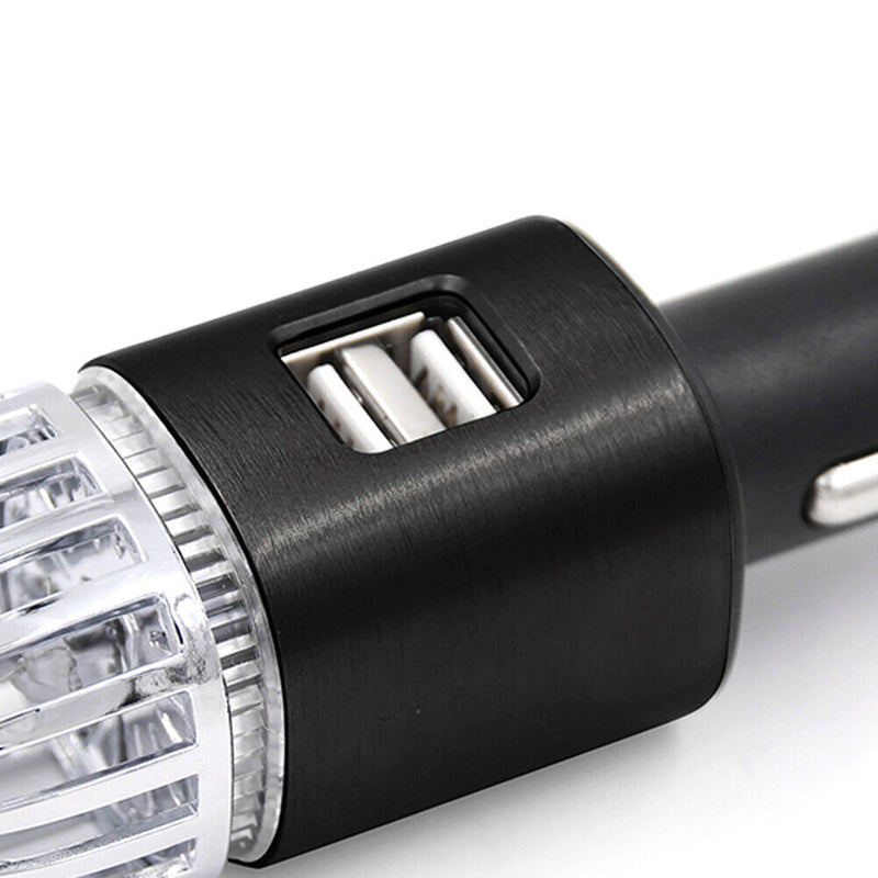 JO-6291 Car Air Purifier Ionizer USB Charger Deodorizer Oxygen Bar (Black)
