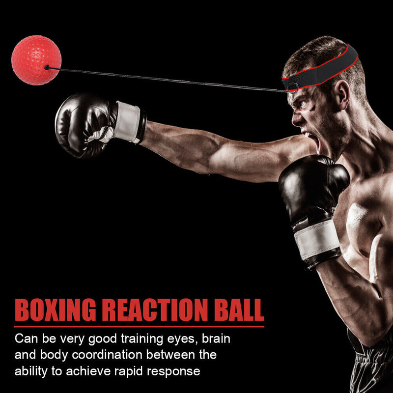 Boxing Reflex Ball with Headband Set for Speed Reaction Fitness Exercise Newly