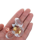 Crystal Glass Knobs Diamond Shape Pull Handle Cupboard Pulls Door Knobs