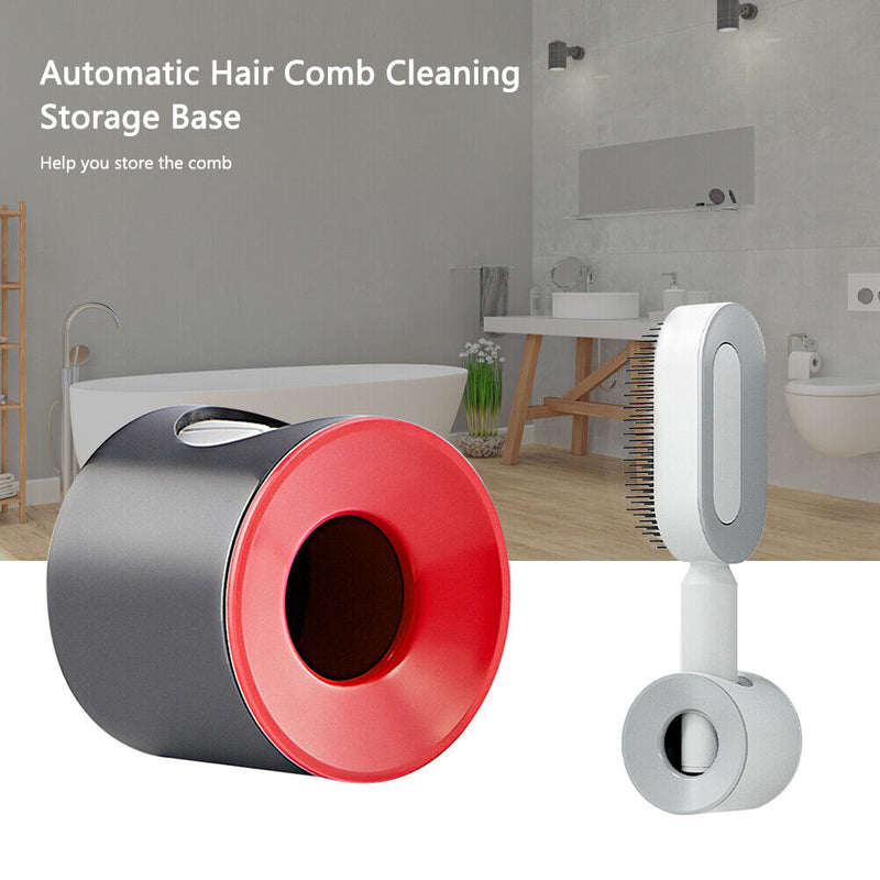 Air Cushion Comb Stand Hair Dry Wet Support Cleaning Comb Storage for Bathroom
