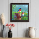5D DIY Diamond Painting Full Square Drill Bird on Stake Wall Decor Rhinestone