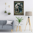 Full Embroidery Handmade Black Witch Counted DIY 11CT Canvas Cross Stitch K