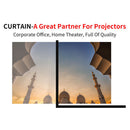 16:9 Simple Projector Curtain 84 inch HD Display Screen for Home Office Newly