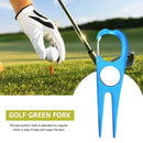 Portable Golf Divot Pitch Repair Tools Pitchfork Green Fork Golf Training Aid
