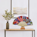 Independence Day Flower Flag Oil Paint Folding Fan By Number DIY Home Decorat