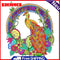 Mosaic Part Drill Special Shaped DIY Flower Peafowl Picture 5D Diamond Painting