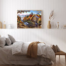 5D DIY Diamond Painting Full Circle Diamond Landscape Wooden House(w785) Newly