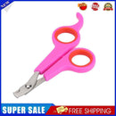 Stainless Steel Pet Nail Toe Scissors Dog Cat Claw Grooming Clipper (Rose)