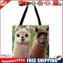 Vicuna Printed Shoulder Shopping Bag Casual Large Tote Handbag (40*40cm)