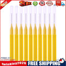 8pcs/Pack I Type Interdental Brushes Dental Cleaning Massage Tool(Yellow)