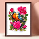 Flower and Parrots 5D DIY Diamond Painting Full Square Crafts Rhinestone Pict