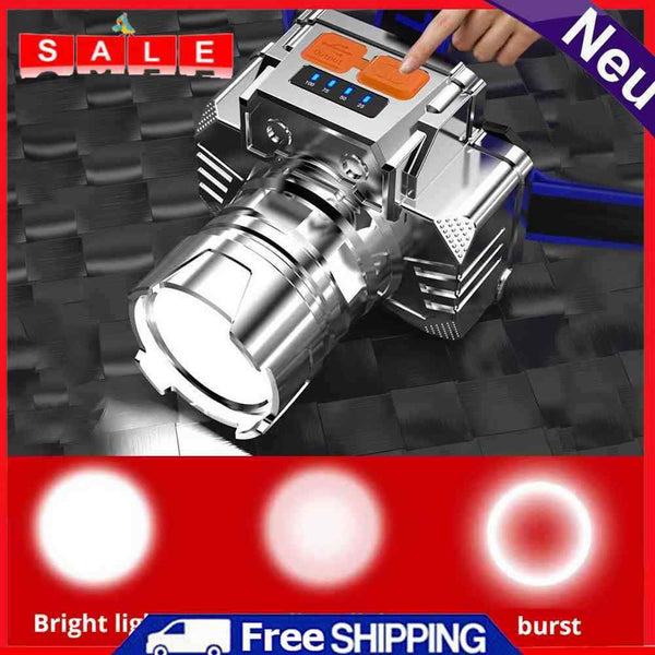 IPX4 Waterproof Safety Headlight Torch 200LM Camping Headlight USB Rechargeable