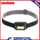 3 Fashion Strong LED COB Headlight Outdoor Camping Mini Flashlight (Black)