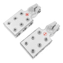 2pcs Car Audio Battery Terminal Connectors Positive Negative Battery Clamps