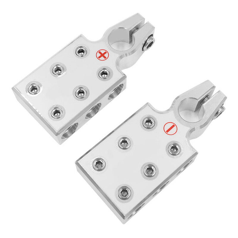 2pcs Car Audio Battery Terminal Connectors Positive Negative Battery Clamps