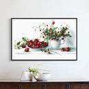 Partial Embroidery Strawberry Printed Canvas DIY 11CT Needlework Sets Decor