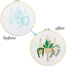 Arts Painting Cross Stitch Suits DIY Embroidery Starter Kit Cloth Threads Tools