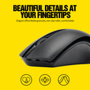 Q2 1200dpi USB Silent Mouse Computer PC 2.4G Wireless Mute Mice (Black)