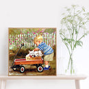 Full Round Drill Diamond Painting Little Boy Car 5D DIY Handmade Mosaic Crafts