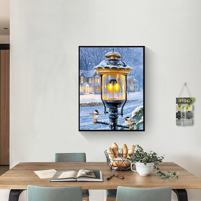 Street Lantern 5D DIY Diamond Painting Kits Full Round Drill Wall Decor