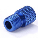 MTB Bike Valve Converter Bicycle Presta to Schrader Valve Adapter (Blue) Newly