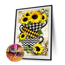 Sunflower Full Round Diamond Painting Wall Art Crafts Home Decoration 30x40cm