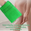 Fiber Portable Washcloth Shower Scrubber Exfoliating Bath Towel Bath Glove