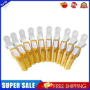 10pcs Plastic Salon Hair Clip Set Hairdressing Crocodile Hair Grip (Yellow)