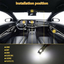 Box Plates ETC Combo LED Car Interior Light Inside Bulb Kit License Plate Lamp