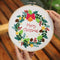 DIY Crafts Embroidery Hoop Flower Embroidery Cross Stitch Kit Needle Punch
