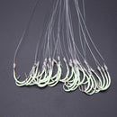 30pcs Luminous Fishing Hook Barbed Tackle High Carbon Steel Agrafe Line