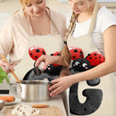 Letter Print Kitchen Apron Cotton Linen Home Cleaning Pinafore (2 68x55cm)