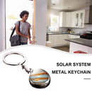 Solar System Metal Pendant Galaxy Earth Mars Glass Moon Keychain (Jupiter) Newly