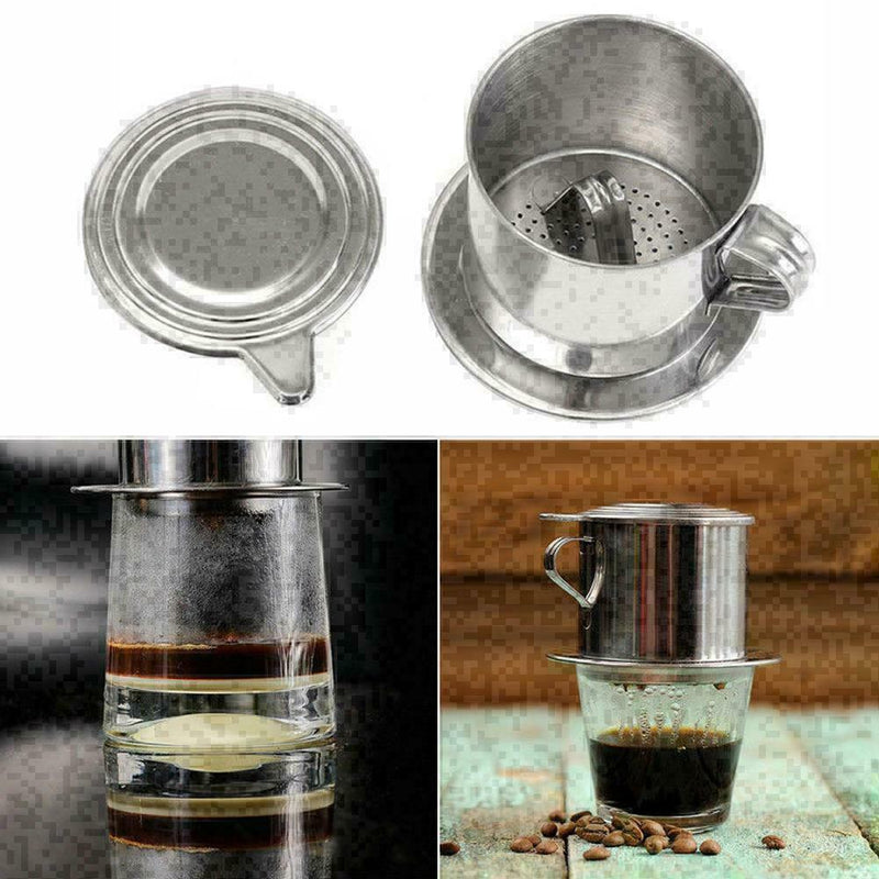 Steel Vietnamese Coffee Drip Press For Office Cup E2I8 W2R1 Single G4P4