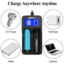 Charger 2 Slot Fast Charging Dock For 3.7V Rechargeable Li-Ion Batteries