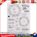 Stamp DIY Silicone Seals Flower Wreath Scrapbooking Card Photo Album Decor Newly