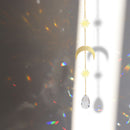 Hanging Moon Sun Heart Ball Light Catcher Crystal Outdoor Wind Chime (63) Newly