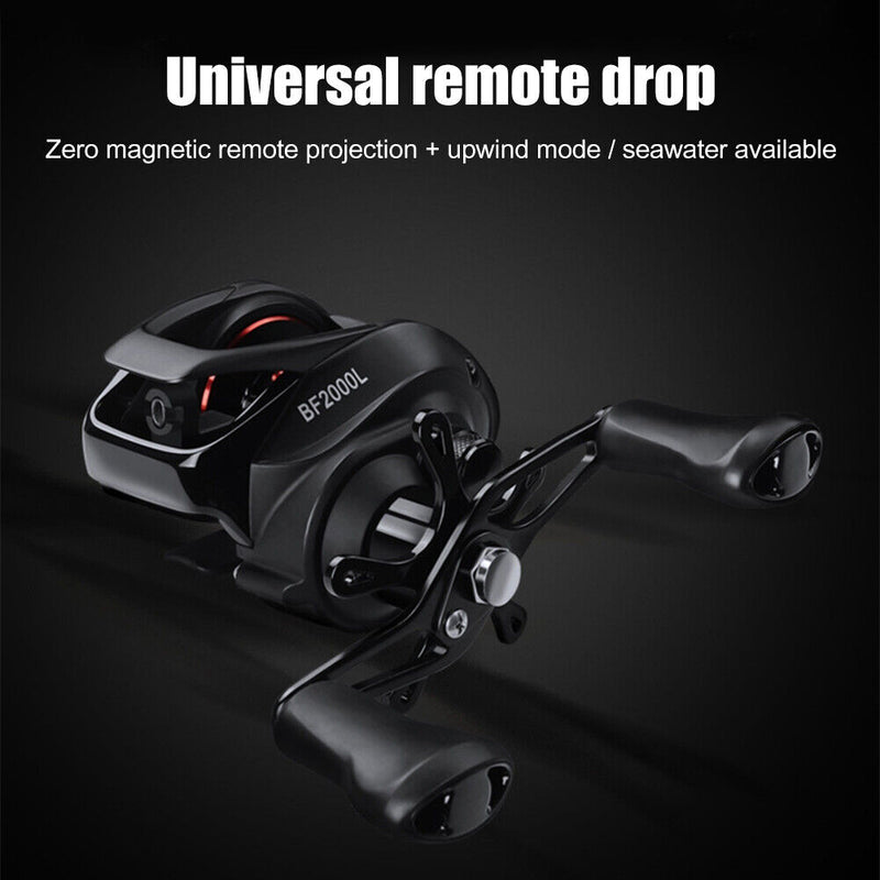 Fishing Reel 12+ 1BB Baitcasting Dripping Wheel Max Drag 5.5kg High Speed 7.2