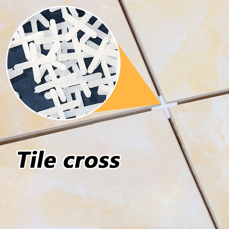 100pcs 2mm Tile Leveling System Tile Spacer Cross Spacers for Floor Wall Newly