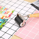 Wooden Handle Rubber Roller Printing Ink Craft Diamond Painting Flattening