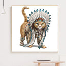 5D DIY Full Round Drill Diamond Rhinestone Cat Home Classroom Decor Art Craft