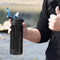 Large Capacity Water Kettle 650ml Outdoor Gym Filter Shaker Bottle (Black) Newly