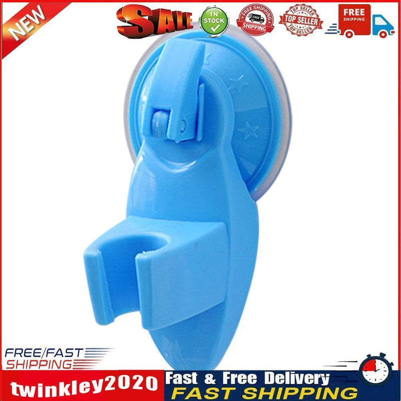 Sucker Type Bathroom Shower Sprinkler Holder Shower Head Bracket (Blue) Newly