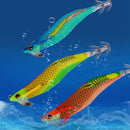 Sinker Lifelike Jigs Octopus Bait Wood Shrimp Lures Squid Hook Fishing Tackle