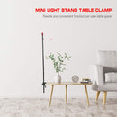 SUNDICK Light Stand Table Clamp Adjustable Height Aluminum Alloy Light Stan