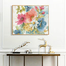 Multi-color Flower Oil Paint By Numbers DIY Frameless Drawing Picture for Adu