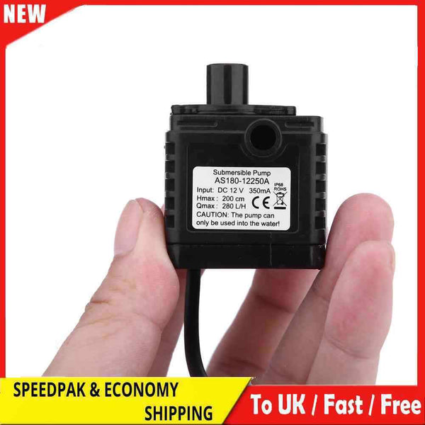 12V Car Cooling Brushless Submersible Water Pump Fountain Waterproof